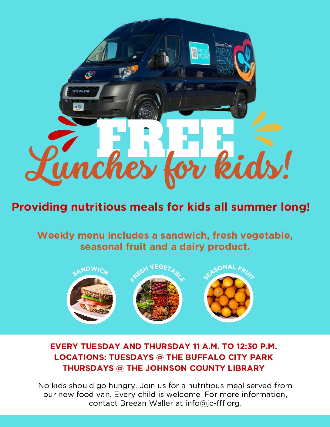 Join us for Free Lunches all summer long!