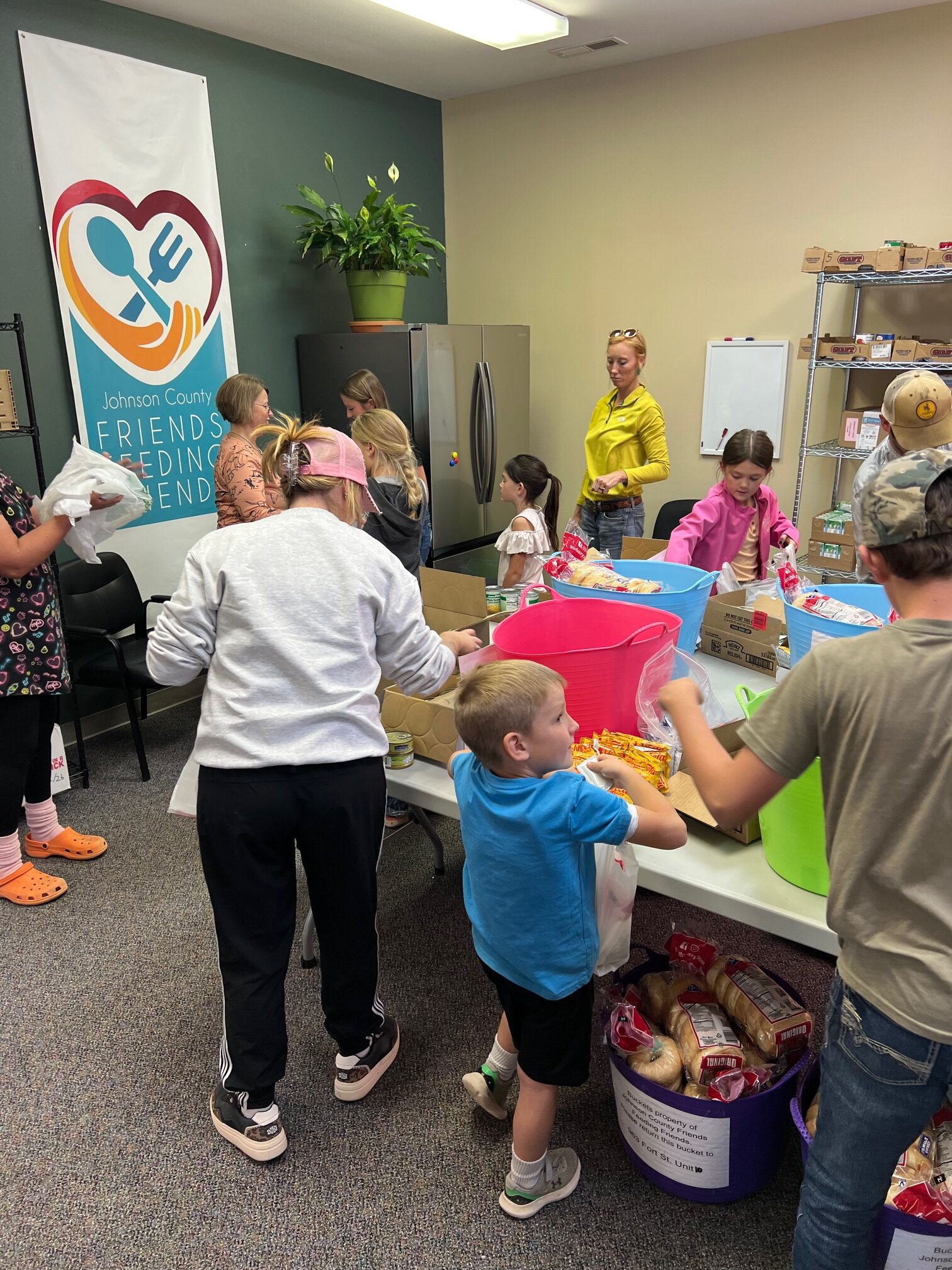Thank you Clover Colts 4H Club For Helping Pack Weekend Food Bags!
