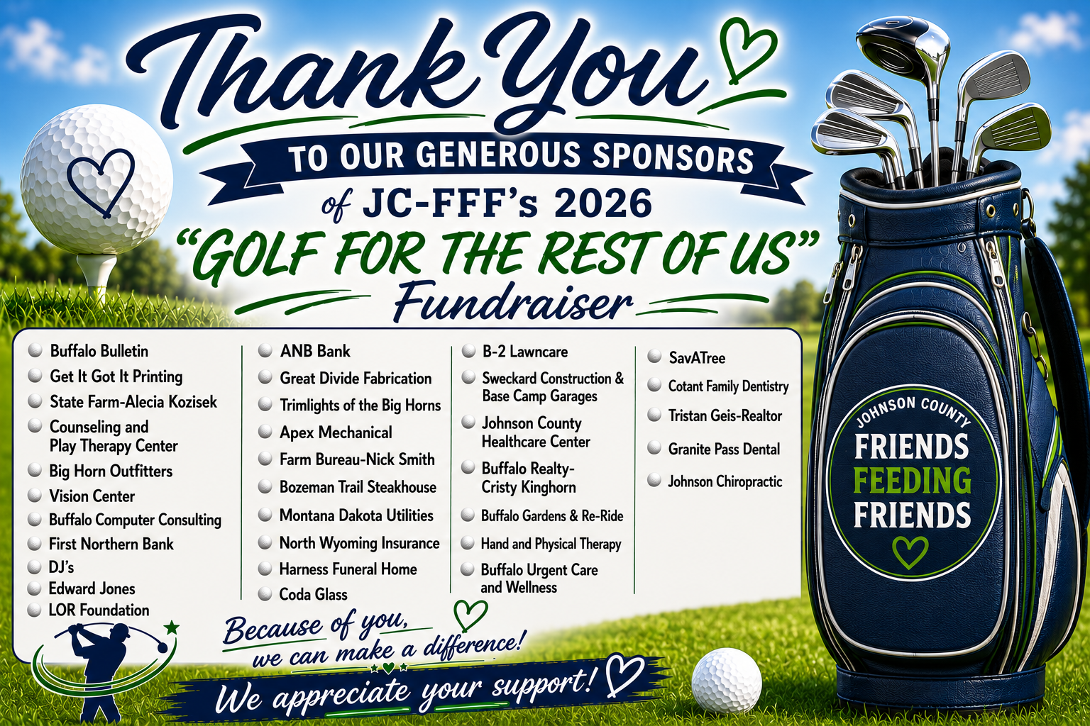 A big THANK YOU to our sponsors!
